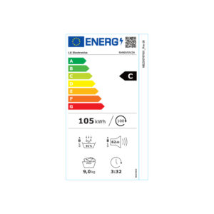 Uscător cu pompă de căldură RH90V9JV2N , Dual Inverter, 9kg, Clasa A+++, Allergy Care, ThinQ™, Gri inchis - imagine 13