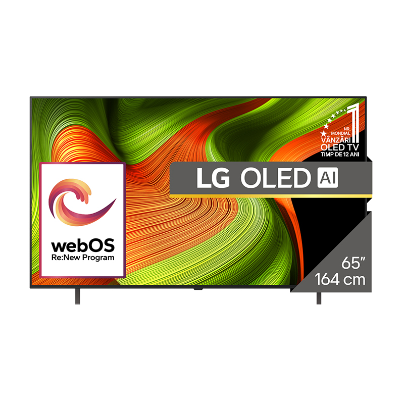 Televizor LG OLED 65B53LA, 164 cm, Smart, 4K Ultra HD, 100 Hz, Clasa F