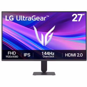 Monitor Gaming LED IPS LG UltraGear 27G411A, 27" Full HD, 144Hz, G-SYNC Compatible, FreeSync, HDR 10, negru