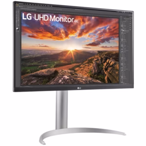 Monitor LED IPS LG 27UP850K-W, 27", 4K, 60Hz, AMD FreeSync, DisplayHDR 400, HDR10, alb-argintiu - imagine 2