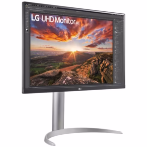 Monitor LED IPS LG 27UP850K-W, 27", 4K, 60Hz, AMD FreeSync, DisplayHDR 400, HDR10, alb-argintiu - imagine 3