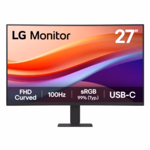 Monitor VA LED LG 27" 27U421A-B, Full HD 1920 x 1080, HDMI, Ecran curbat, 100 Hz, 5 ms Negru