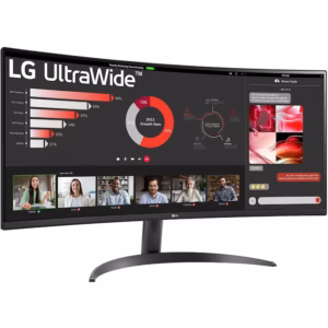 Monitor Curbat LED VA LG UltraWide™ 34", UWQHD (3440x1440), 100Hz, 5ms, sRGB 99%, HDR 10, 2x HDMI, DisplayPort, Jack, negru - imagine 3