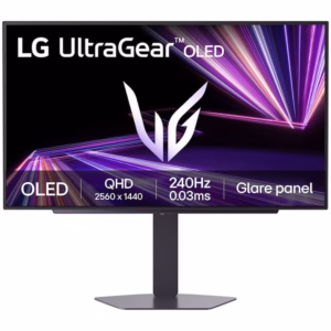 Monitor Gaming LG UltraGear™ GX7, 27", QHD (2560 x 1440), OLED, 240Hz, 0.03ms (GtG), DisplayHDR True black 400, compatibil NVIDIA® G-SYNC®, AMD FreeSync™ Premium Pro, Pivot, Negru