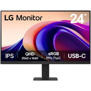 Monitor IPS LED 23.8" LG 24U631A-B, QHD (2560 x 1440), HDMI, 100 Hz, 5 ms (Negru)