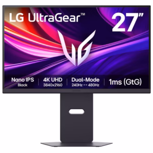 Monitor LED Nano-IPS LG UltraGear 27G850A-B, 27", 4K UHD, 240Hz, Dual Mode, AMD FreeSync Premium Pro, HDR600, pivot, negru