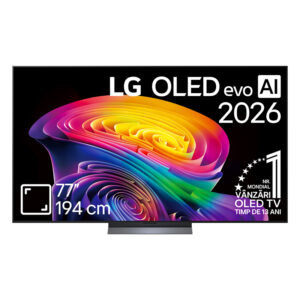 Televizor LG OLED evo 77C6ELB, Smart, 4K Ultra HD, 194 cm