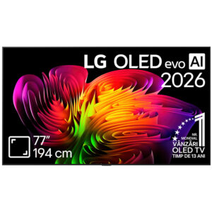 Televizor LG OLED evo OLED77W69LA, Wall Paper Design, Zero Connect Box, Smart, 4K Ultra HD, 194 cm
