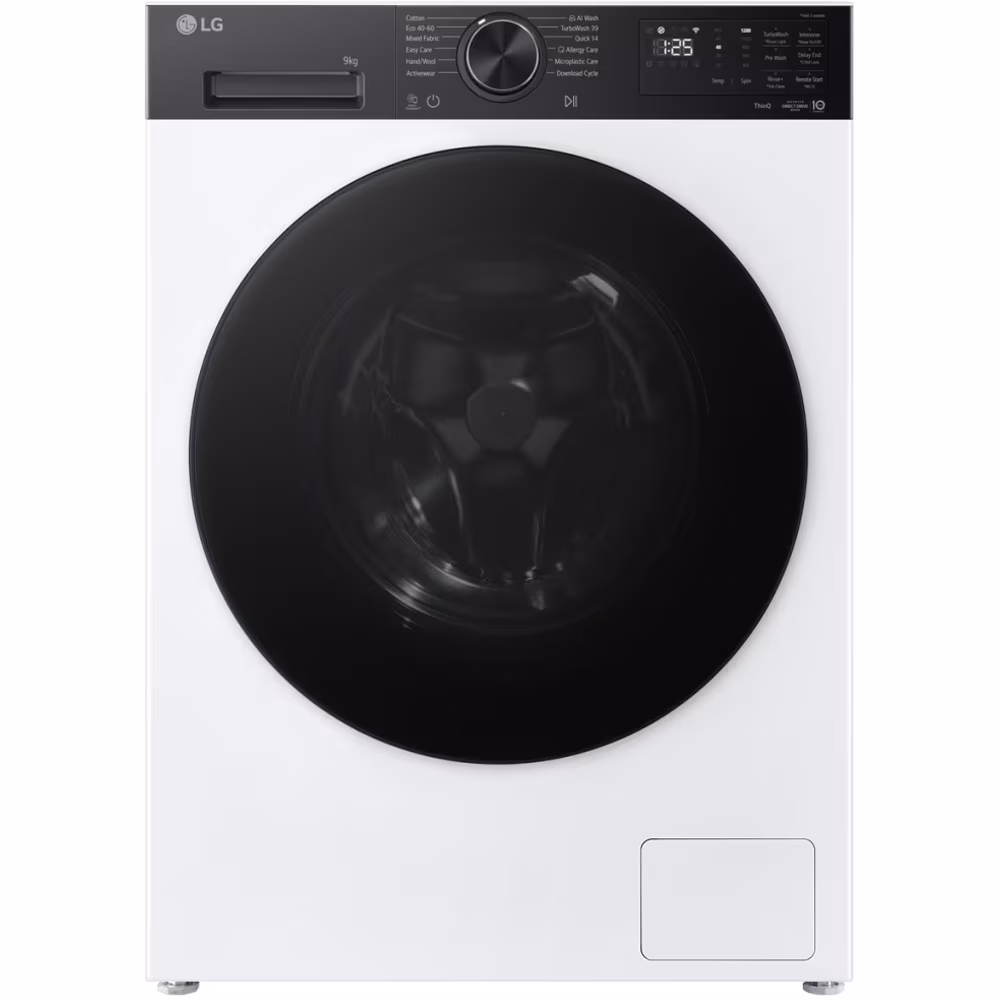 Masina de spalat rufe frontala LG F2X50S9TKB, AI Direct Drive, 9 kg, 1200rpm, Clasa A, alb