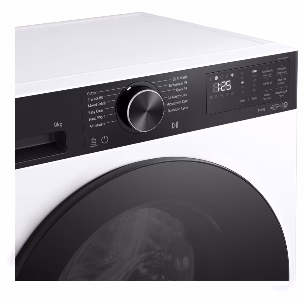 Masina de spalat rufe frontala LG F2X50S9TKB, AI Direct Drive, 9 kg, 1200rpm, Clasa A, alb - imagine 8