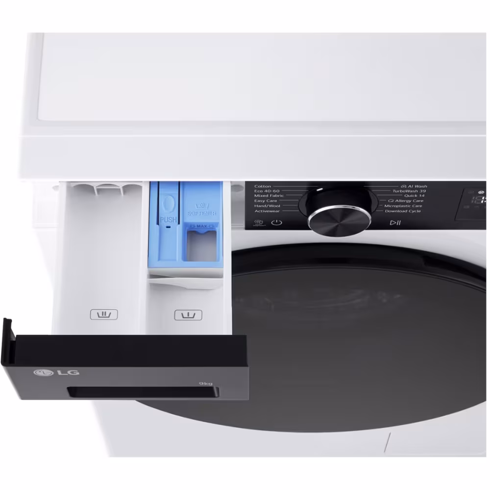 Masina de spalat rufe frontala LG F2X50S9TKB, AI Direct Drive, 9 kg, 1200rpm, Clasa A, alb - imagine 5