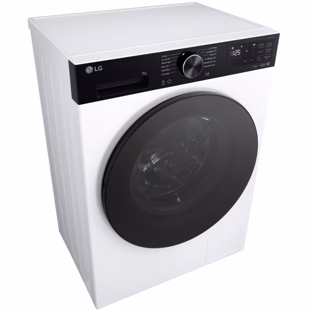 Masina de spalat rufe frontala LG F2X50S9TKB, AI Direct Drive, 9 kg, 1200rpm, Clasa A, alb - imagine 3