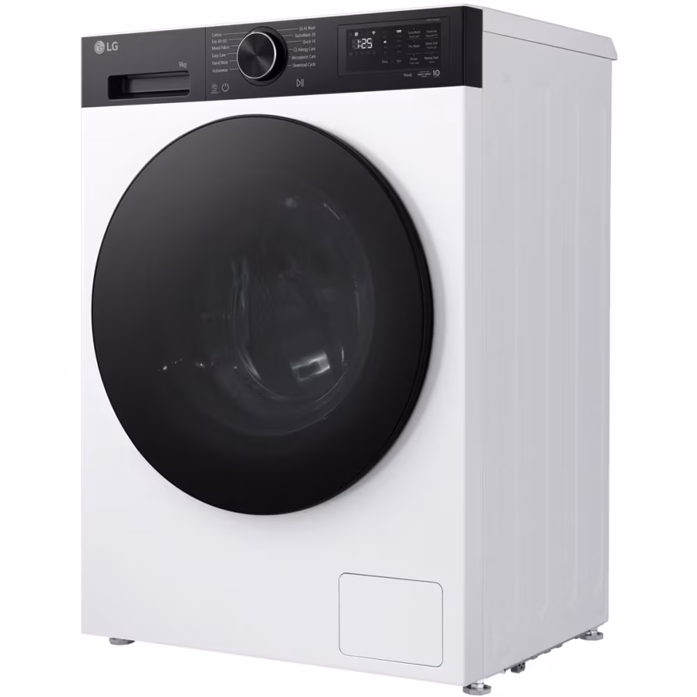 Masina de spalat rufe frontala LG F2X50S9TKB, AI Direct Drive, 9 kg, 1200rpm, Clasa A, alb - imagine 2